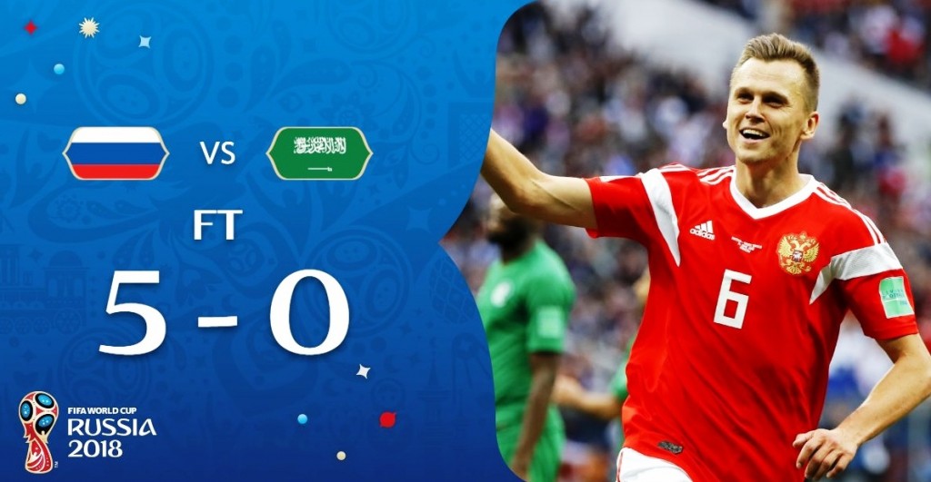 Russia-Arabia 5-0