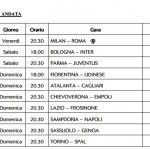 3° giornata TV