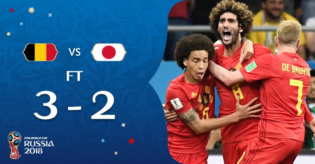 Belgio-Giappone 3-2