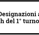 Designazioni arabitrali 1° giornata