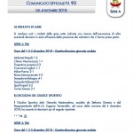 Giudice Sportivo 4 dicembre 1998