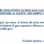 GS Comunicato 21 giornata 6