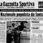 Italia-Finlandia 0-0 1975 Gazzetta