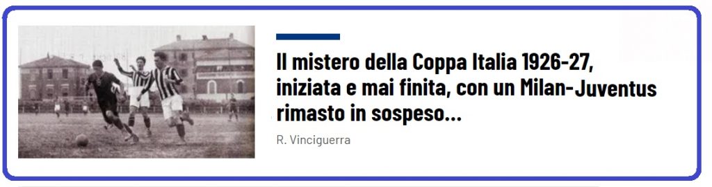 Milan-Juventus Coppa Italia 1927