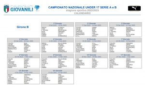 Under 17 B Calendario