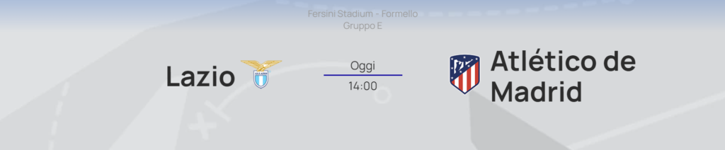 Lazio-Atletico Madrid short