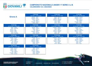 Under 17 Serie A-B Calendario 2024-25 1