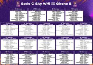 Serie C 2025-26 Girone B Calendario