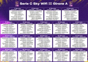 Serie C 2025-26 Girone A Calendario