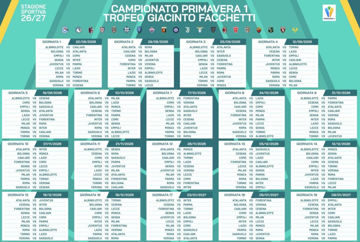 Calendario-Primavera-1-andata 2026-27