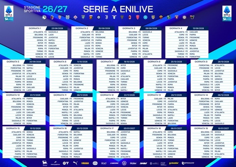 Serie A 2026-27 Calendario 1