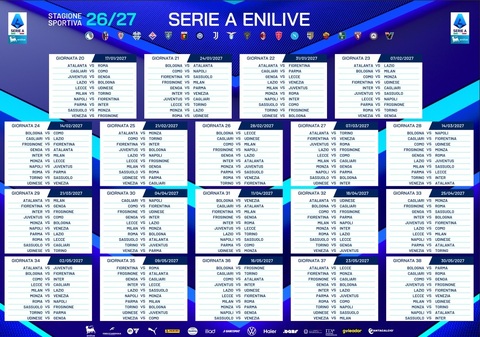 Serie A 2026-27 Calendario 2