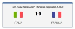 Italia-Francia 1-0 Euro U17