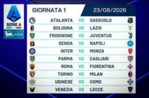 Prima giornata serie A 2026-27